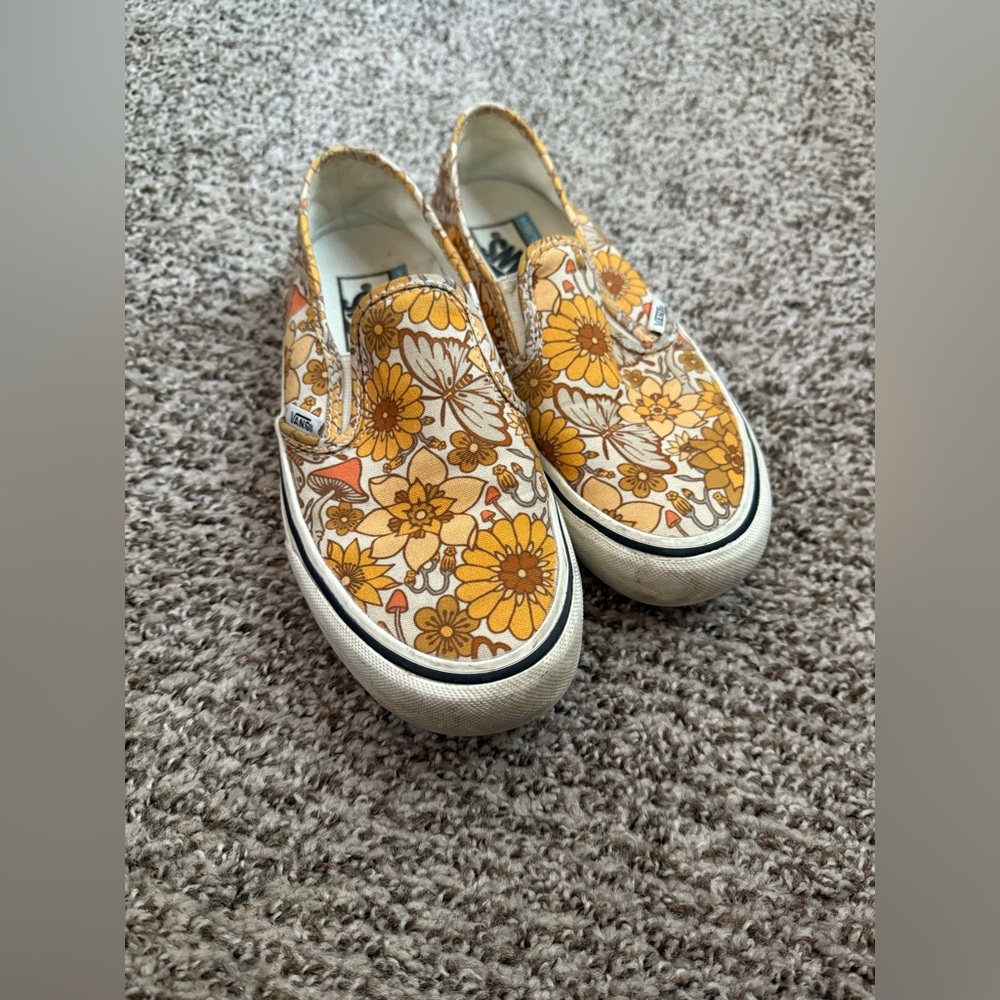 Vans Floral Canvas Slip-Ons